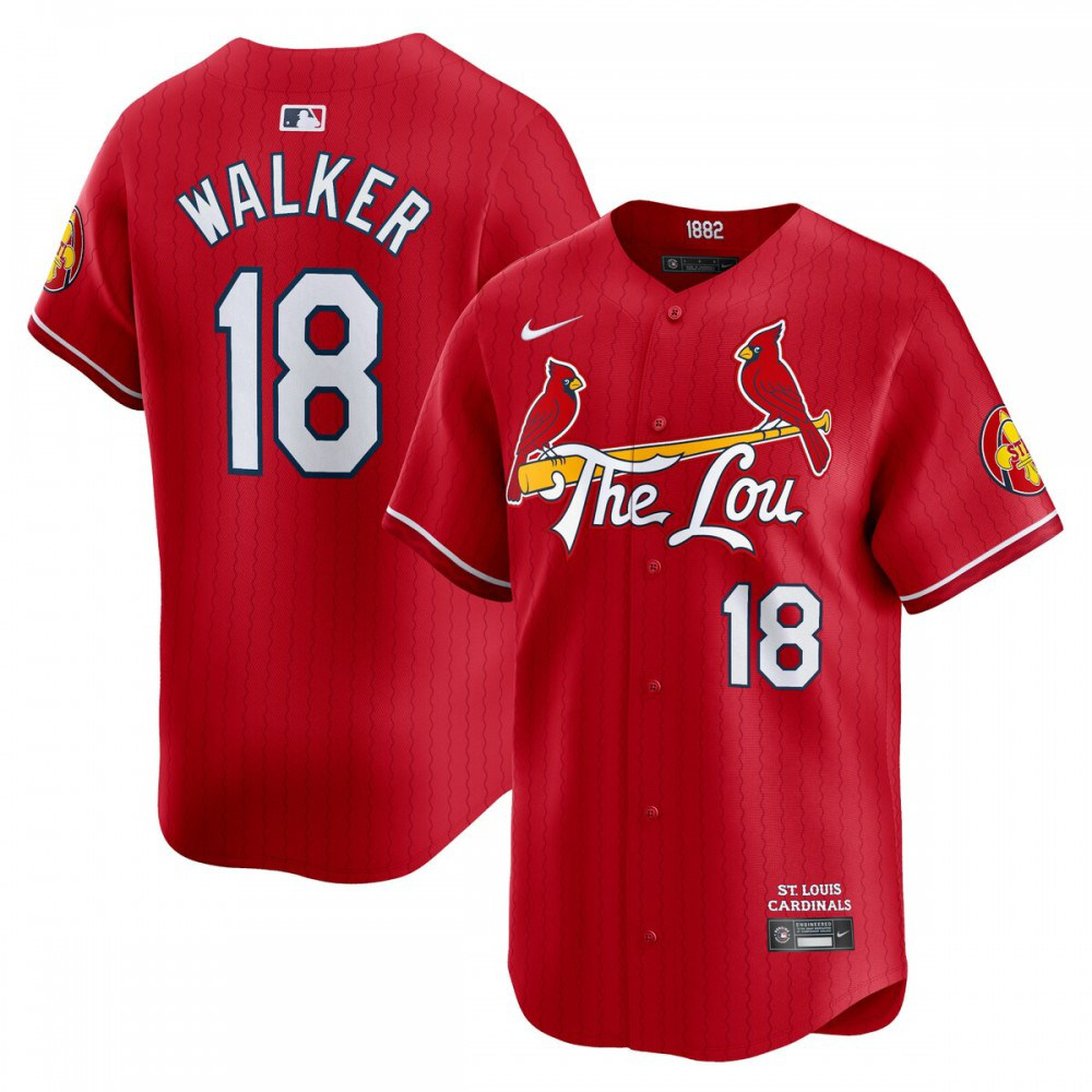 Jordan Walker St. Louis Cardinals 2024 City Connect Limited Player Jersey - Red-Pro Kit Vault | Brand New 26/27 Sports Jerseys